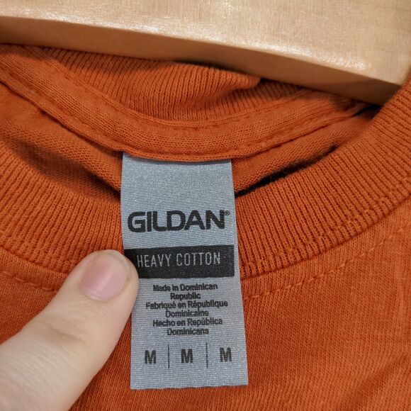 Gildan Men's Alpha Gamma Delta T-Shirt Orange Medium Short Sleeve Heavy Cotton - Picture 10 of 14